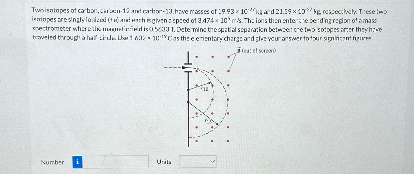 Solved Two isotopes of carbon, carbon-12 ﻿and carbon-13, | Chegg.com 