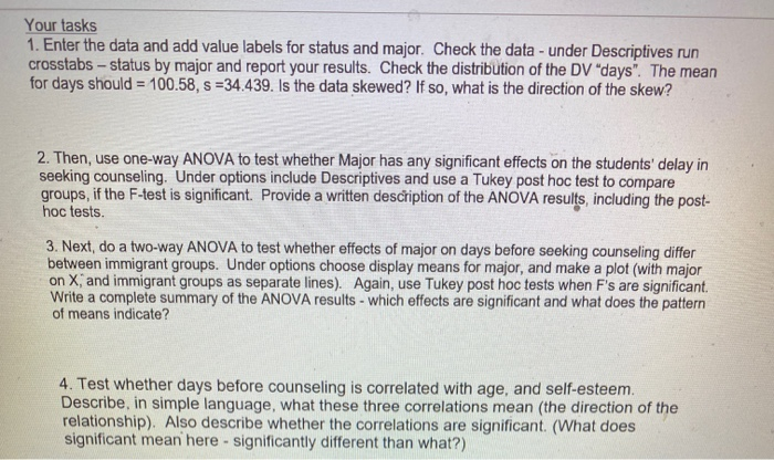 Solved This assignment will involve using SPSS to answer | Chegg.com