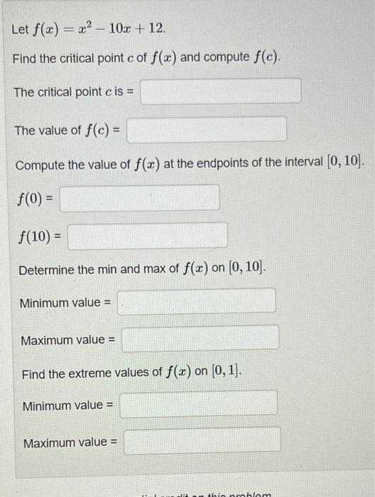 Solved Consider The Function F X 5−3x2 −5≤x≤1 The Absolute