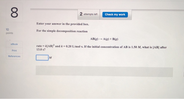 Solved 00 2 Attempts Left Check My Work 10 Points Enter Your | Chegg.com