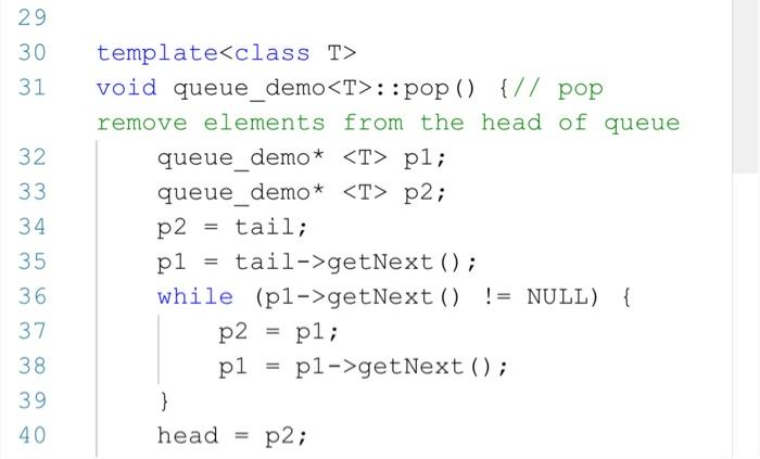 Solved I have declared and implemented a queue structure, | Chegg.com