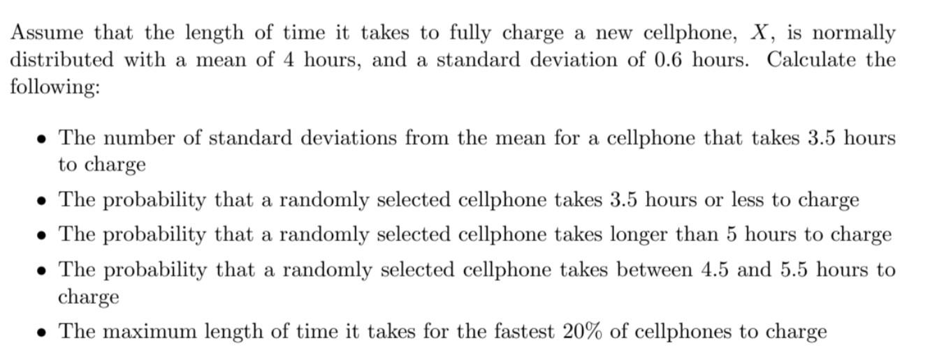 Solved Assume that the length of time it takes to fully | Chegg.com