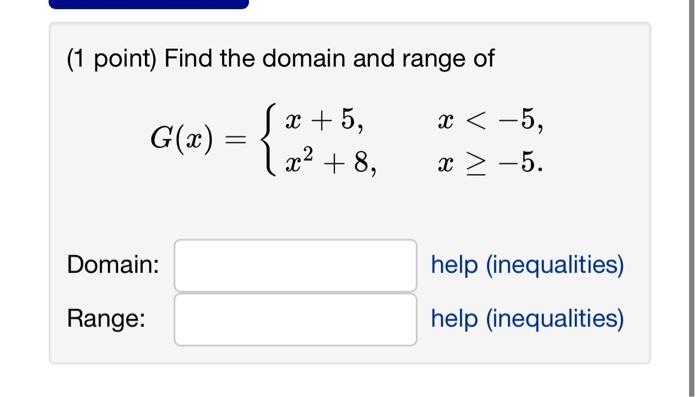 find domain and range of 1 root x 5