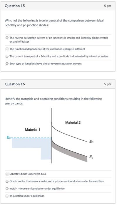 Solved Question 15 5 pts Which of the following is true in | Chegg.com
