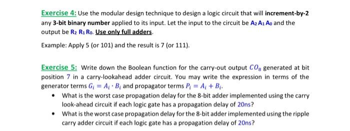 Solved Exercise 4: Use the modular design technique to | Chegg.com