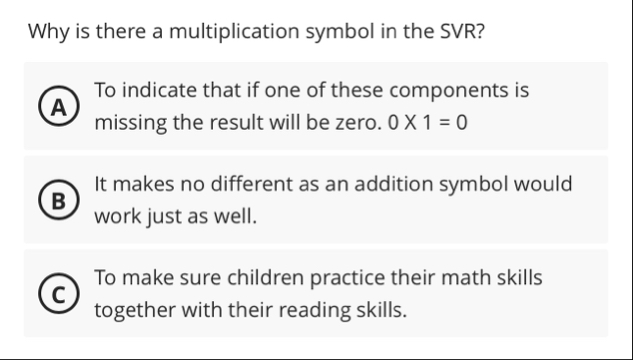 Solved Why is there a multiplication symbol in the SVR?(A)To | Chegg.com