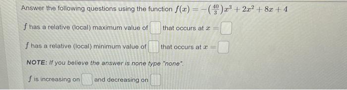 Solved Answer the following questions using the function | Chegg.com