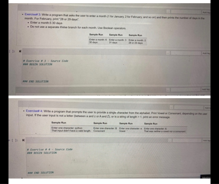 Solved • Exercise 3: Write a program that asks the user to | Chegg.com