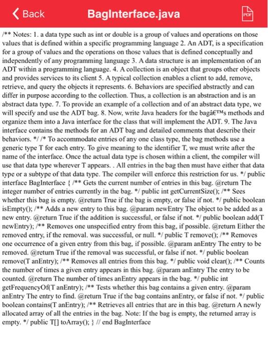 Solved Problem Description:Define an equals method for the | Chegg.com