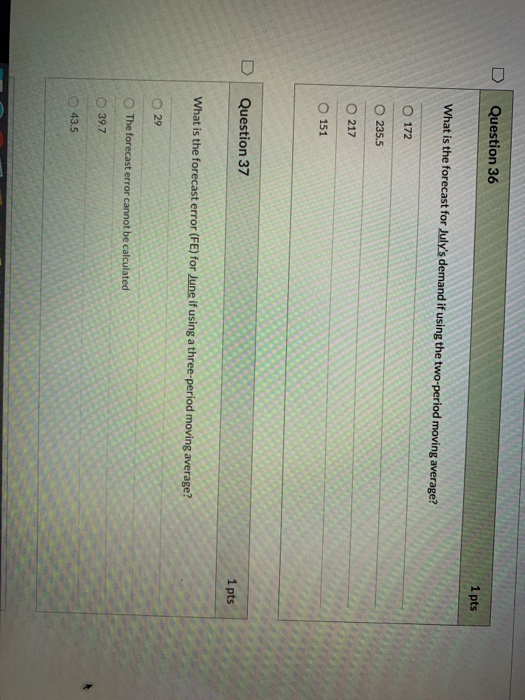 Solved Question 34 1 pts This type of analysis is most | Chegg.com
