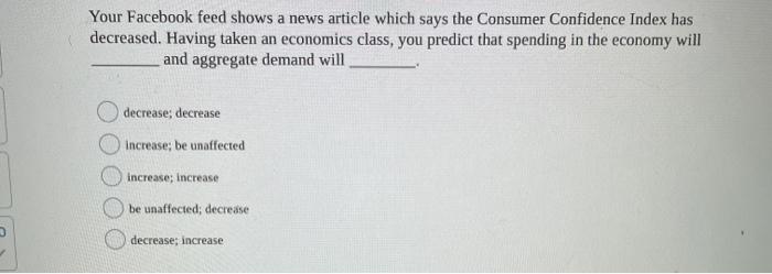 Solved Your Facebook Feed Shows A News Article Which Says Chegg