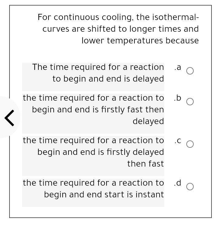 Solved For Continuous Cooling, The Isothermal- Curves Are | Chegg.com