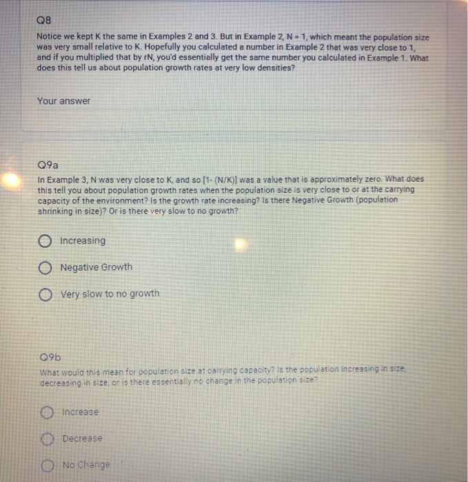 Solved Q5 The Simplest Model Of Population Growth Is The Chegg Com