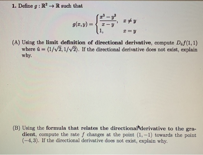 Solved 1 Define G R2 R Such That 13 33 Y G 2 Y Chegg Com