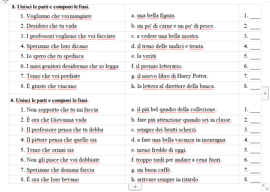 Solved \table[[\table[[3. ﻿Unisci le parti e componi | Chegg.com