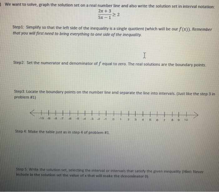 Graph Solution All Real Solved We want to solve, graph the solution set on a real | Chegg.com
