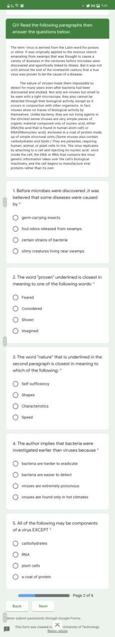 Solved NA QW/ Read the following paragraphs then answer the | Chegg.com