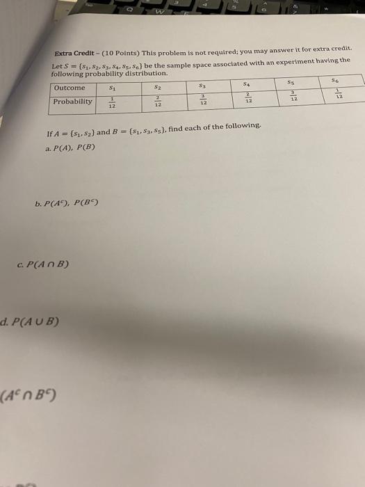 Solved Extra Credit - (10 Points) This problem is not | Chegg.com