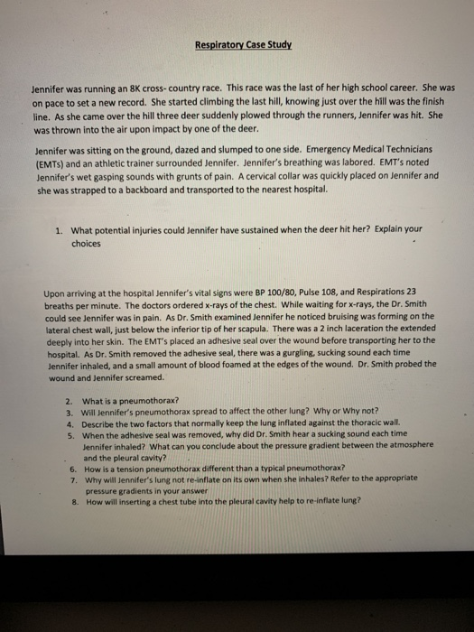 Respiratory system case study high school picture