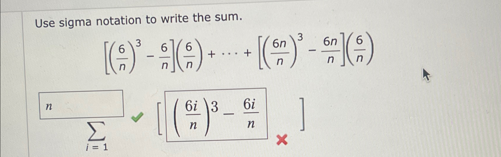 Solved Use sigma notation to write the | Chegg.com