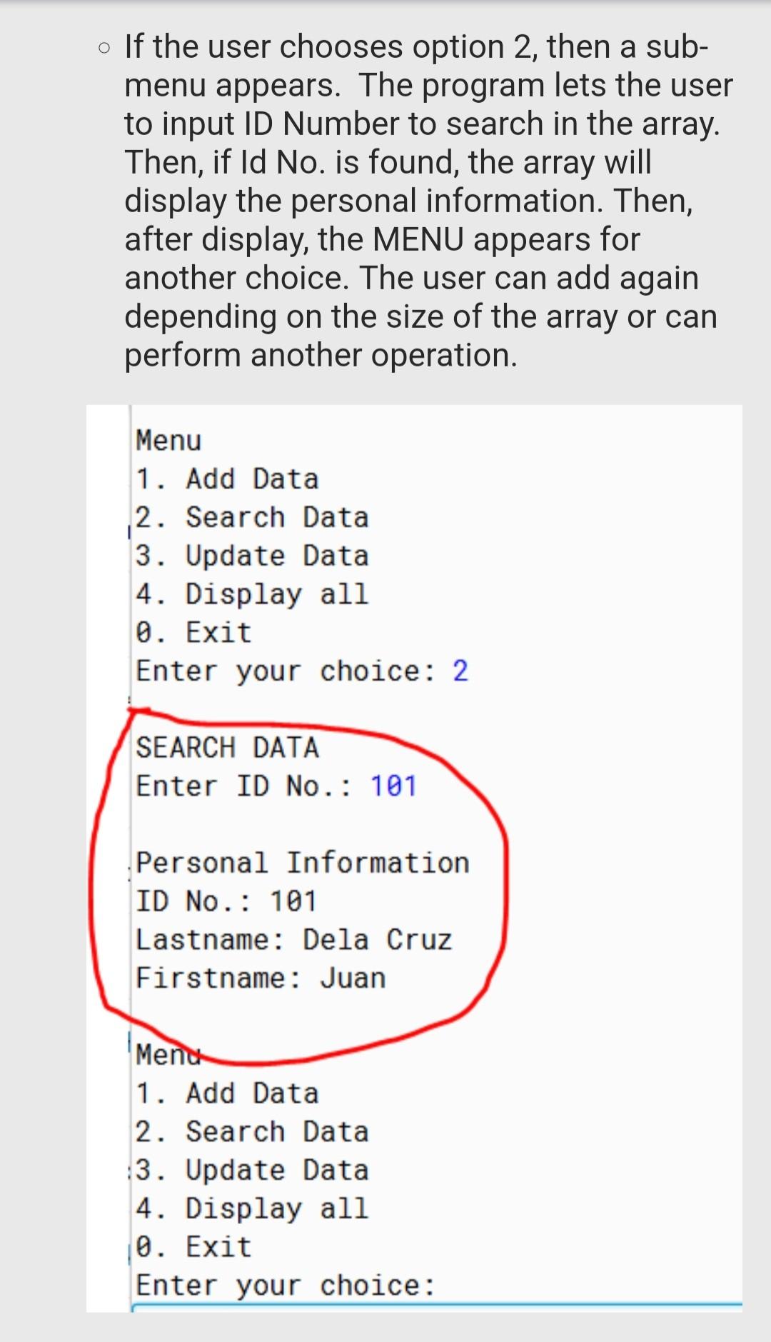 Solved 1. Create a Java program that stores the personal | Chegg.com