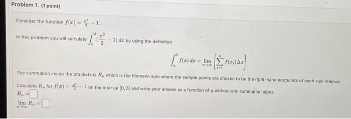 Solved Consider the function \\( f(x)=\\frac{z^{2}}{2}-1 | Chegg.com