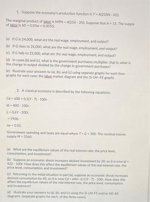 Solved Please answer both questions and ALL parts of the | Chegg.com