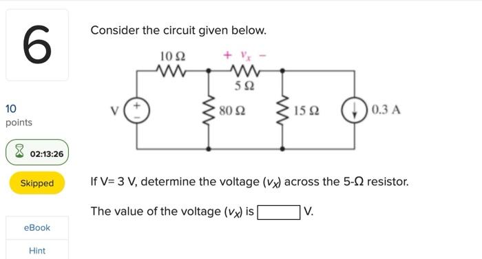 Solved Consider the circuit given below. If Ix=1 A, | Chegg.com