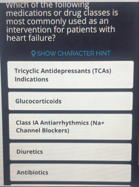 Solved Which of the following medications or drug classes | Chegg.com