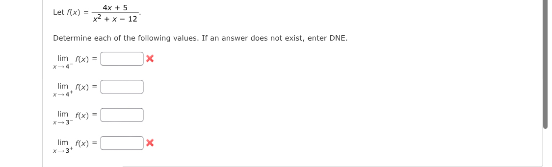 Solved Let F X 4x 5x2 X 12 Determine Each Of The Following