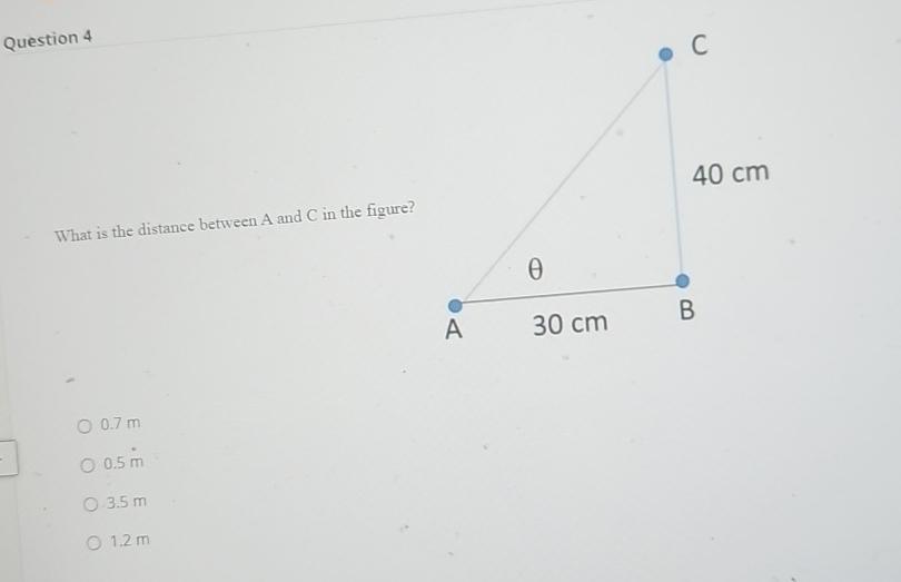 Solved Question 4What is the distance between A and C ﻿in | Chegg.com