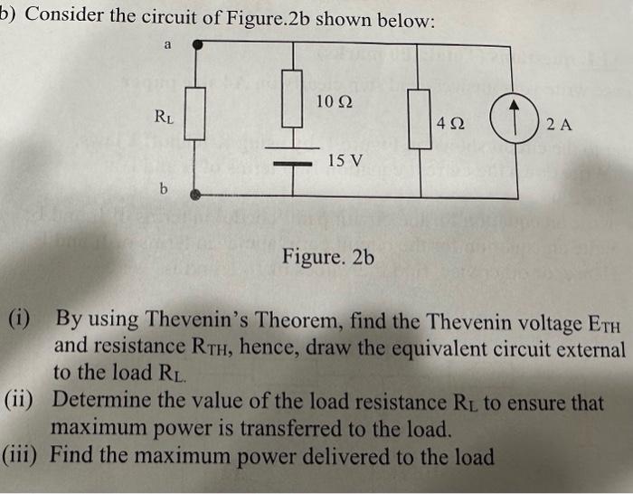 Solved Consider The Circuit Of Figure. 2 B Shown Below: | Chegg.com