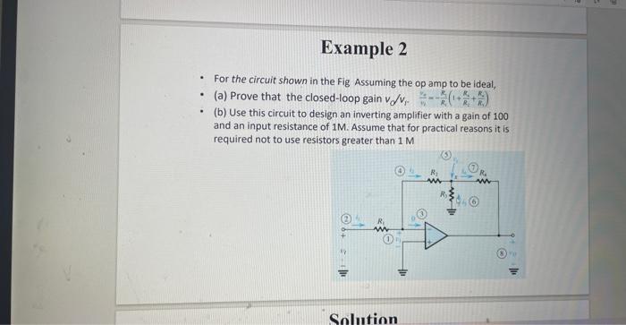 Solved - For the circuit shown in the Fig Assuming the op | Chegg.com