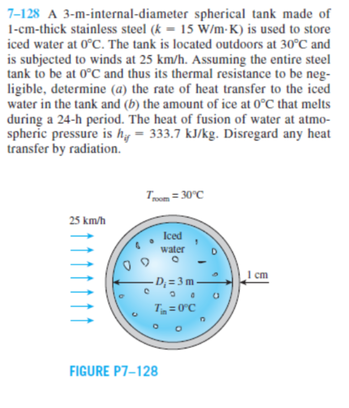 Solved 7-128 A 3-m-internal-diameter spherical tank made of | Chegg.com