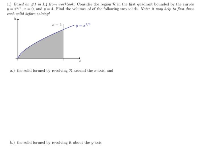 Solved Consider The Region R In The First Quadrant Bounded