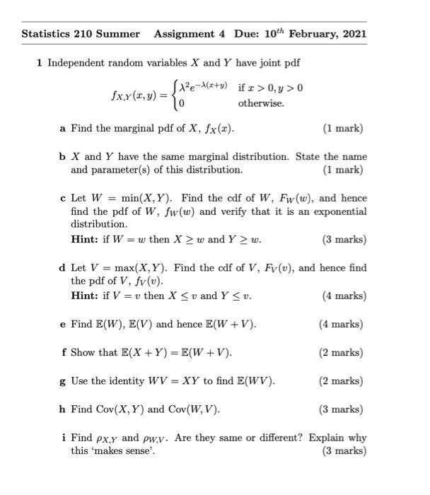 Solved Statistics 210 Summer Assignment 4 Due 10th Febru Chegg Com