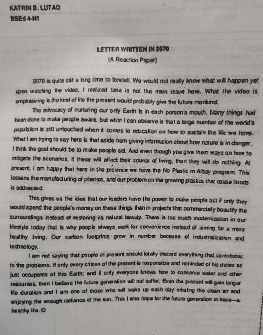 reaction-paper-is-a-written-assignment-that-provides-chegg