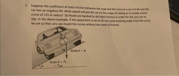 Solved Suppose the coefficient of static friction between | Chegg.com