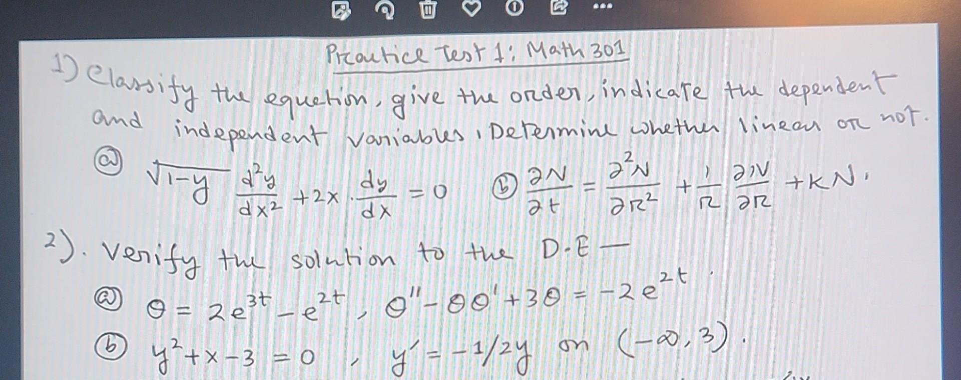 Solved 1) Plasiractice Test 1: Math 301 Proutice Test 1: | Chegg.com