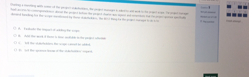 Solved During a meeting with some of the project | Chegg.com