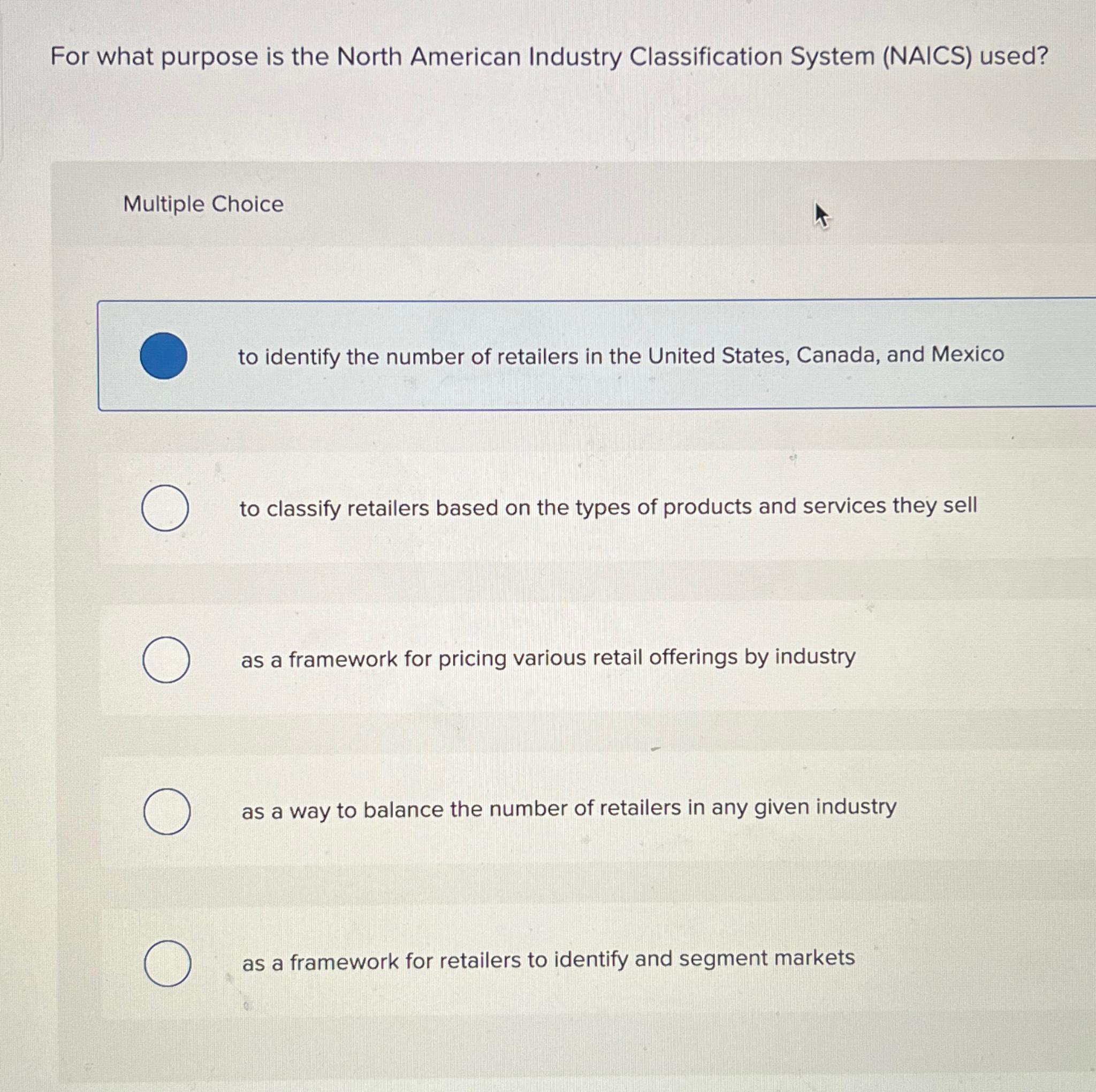 Evaluating THE NORTH AMERICAN INDUSTRY CLASSIFICATION SYSTEM NAICS CODE ...