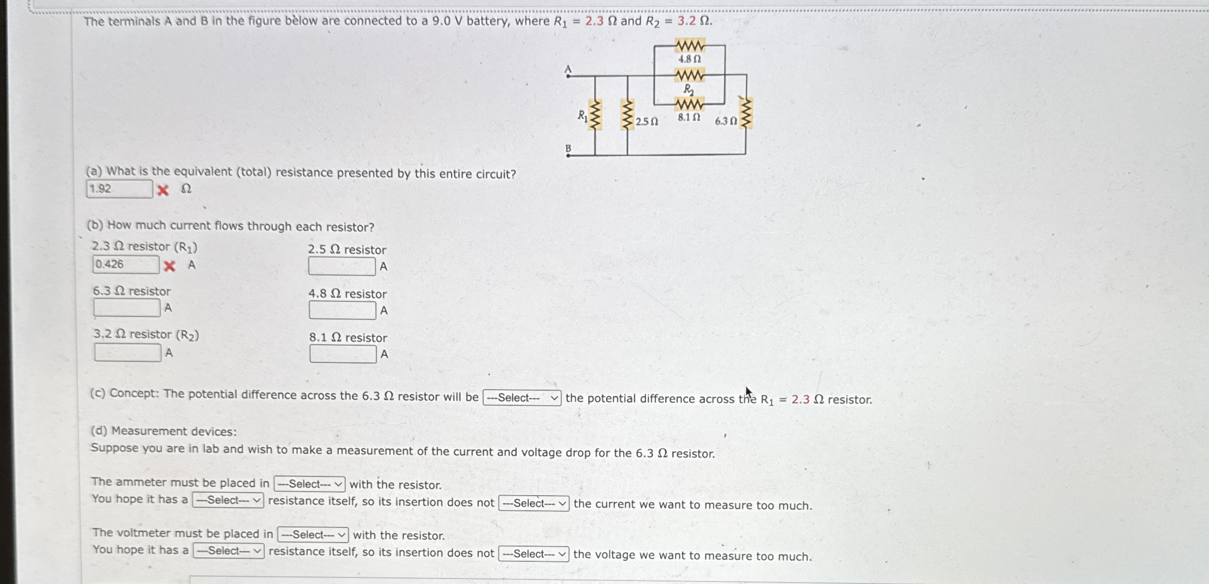 Solved The terminals A and B in the figure bèlow are | Chegg.com