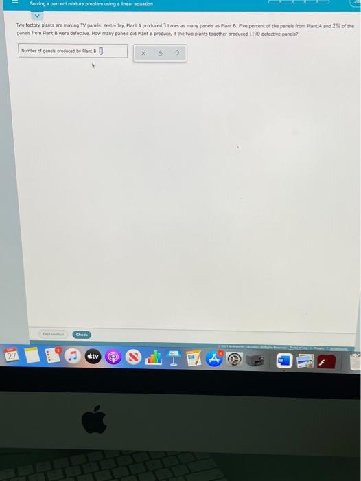 Solved Solving a percent mature problem using a linea | Chegg.com