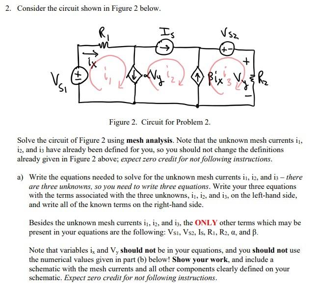 Solved 2. Consider The Circuit Shown In Figure 2 Below. | Chegg.com