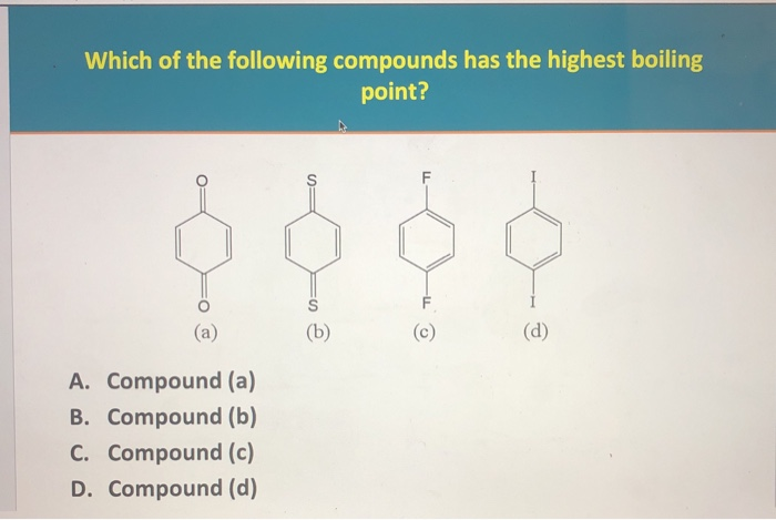 Solved Both Of These Organic Compounds Have The Same | Chegg.com