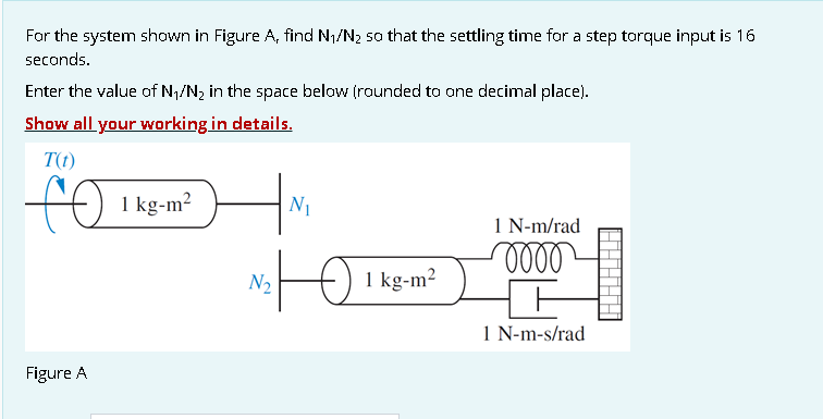 Solved For the system shown in Figure A, find Ny/N2 so that | Chegg.com