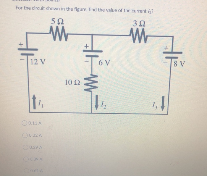 Solved For the circuit shown in the figure, find the value | Chegg.com