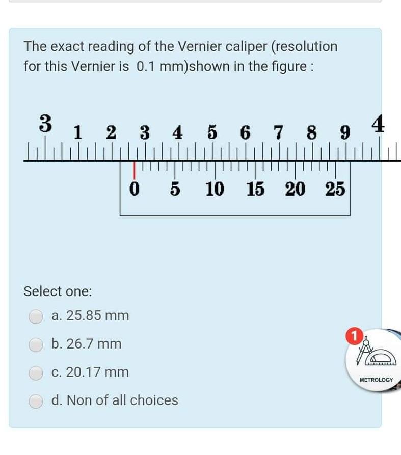 Resolution of shop vernier caliper