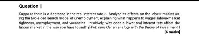 Solved Question 1 Suppose there is a decrease in the real | Chegg.com