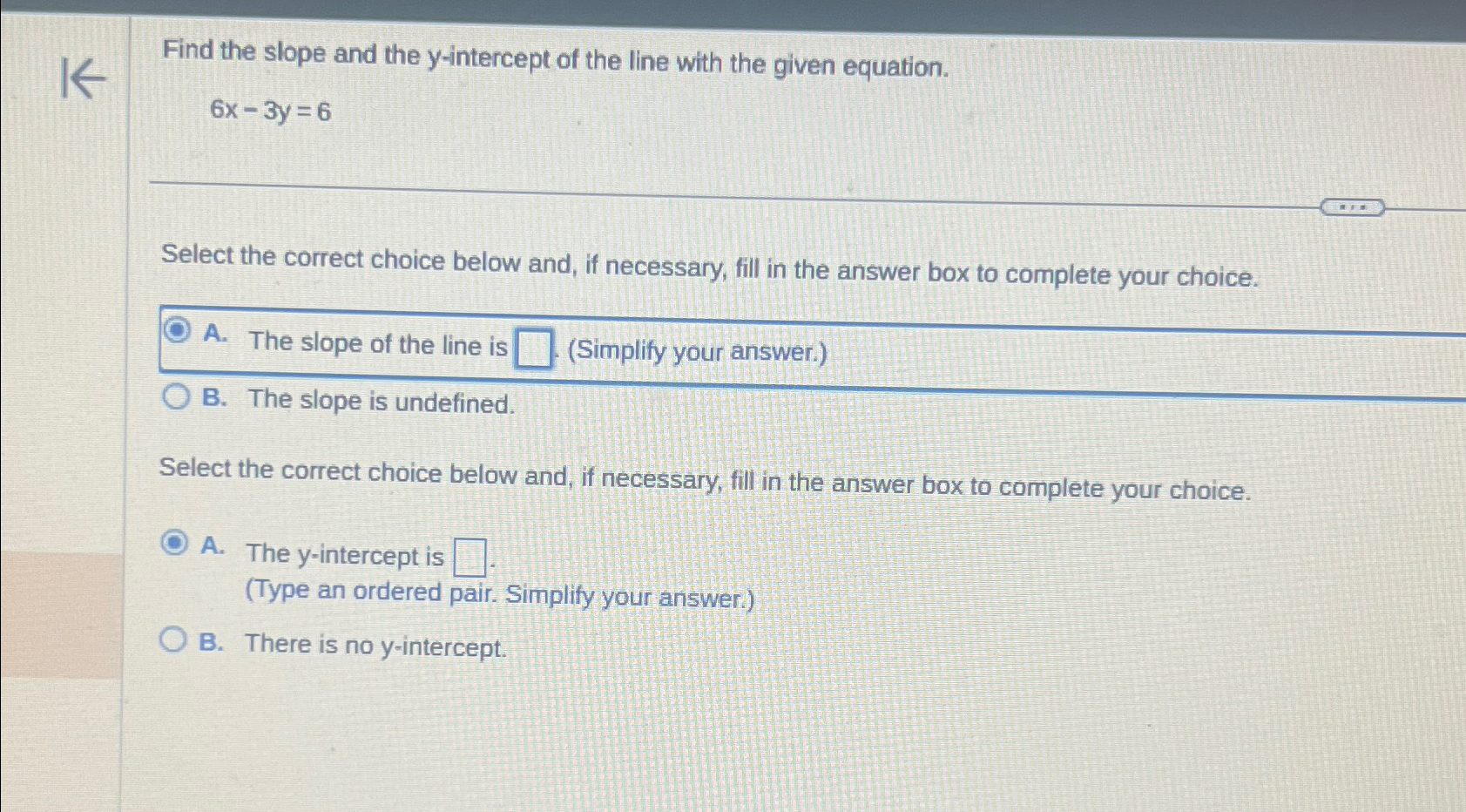 Solved Find the slope and the y-intercept of the line with | Chegg.com